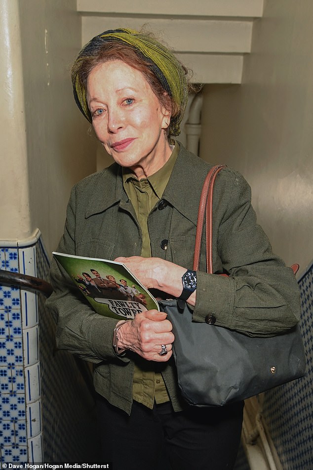 On Wednesday, Connie appeared in high spirits as she attended the Fawlty Towers play in London