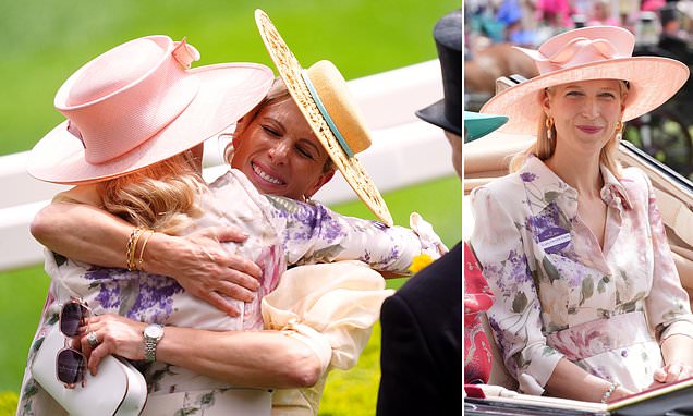 Royals rally around grieving Lady Gabriella Windsor as she gets a warm hug from Zara