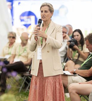 Sophie, Duchess of Edinburgh, is heatwave ready in summery florals during a visit to the