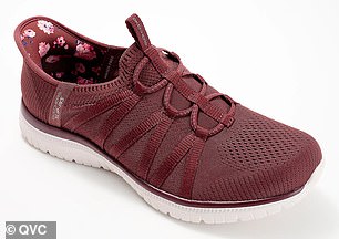 Skechers Virtue Slip-in sneakers in burgundy