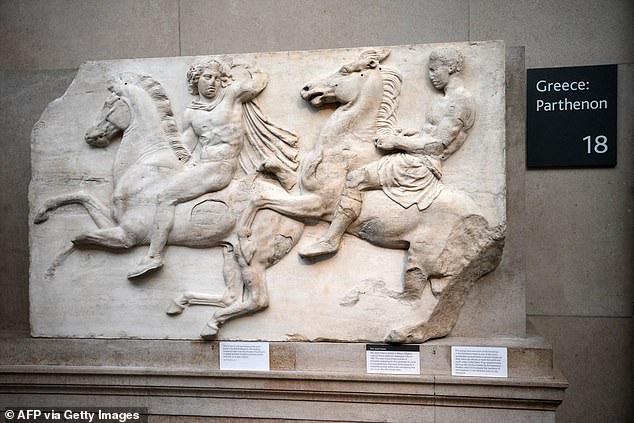 Another part of the Parthenon sculptures at the British Museum