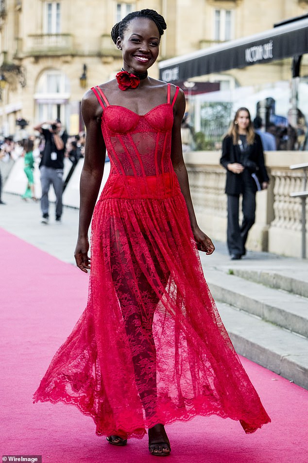 Lupita is shown earlier this month attend The Wild Robot premiere during the 72nd San Sebastian Film Festival at Teatro Victoria Eugenia in San Sebastian, Spain