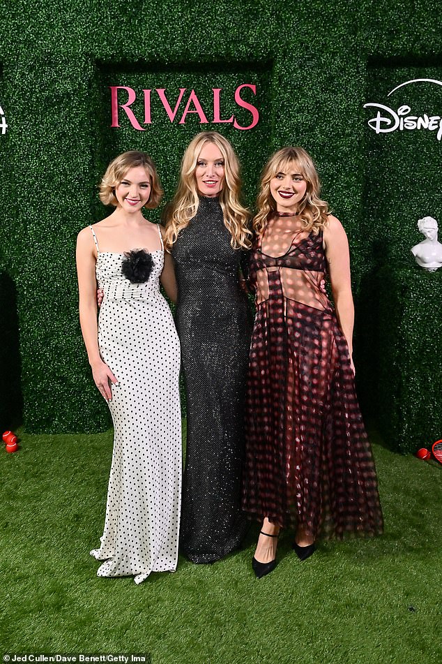 Catriona Chandler posed alongside Bella and Victoria Smurfit and the trio looked very elegant in their floor length dresses, each showing off their individual style