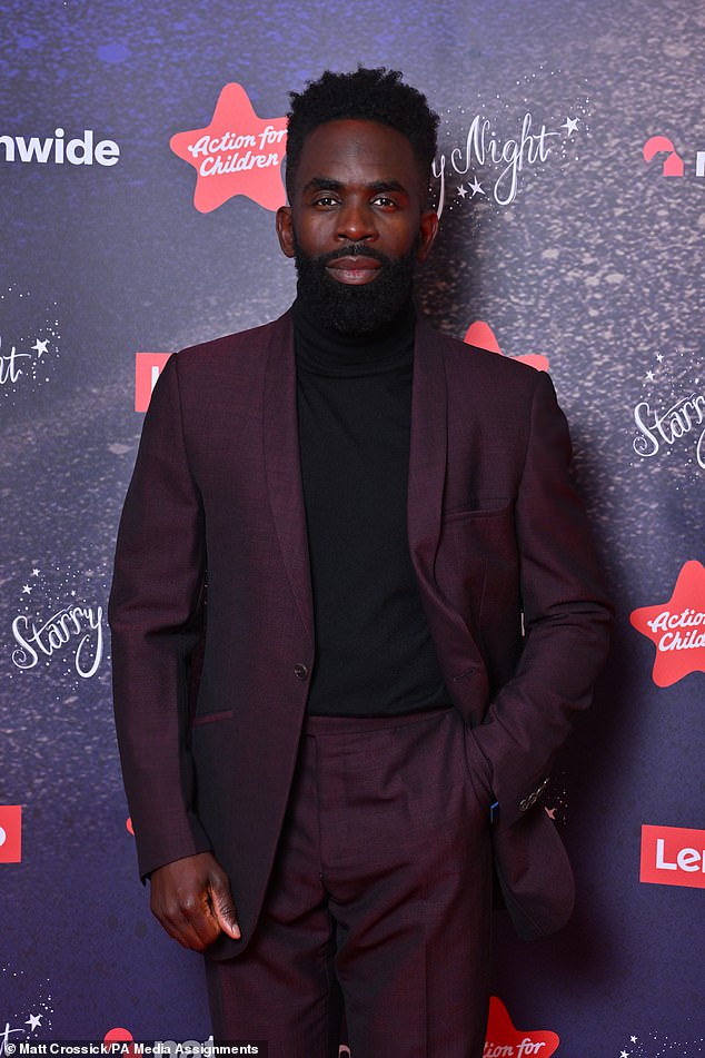 Jimmy Akingbola attends the Action For Children's Starry Night Gala in London, hosted by author and podcaster Louise Boyce,