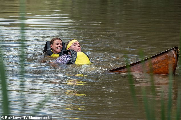 Dean said: 'On the sign it said choose your boat wisely, and now we know why!'