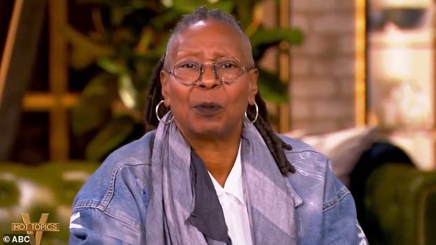 As the discussion grew more heated, the show's host Whoopi Goldberg, 69, intervened