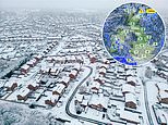 Snow hits London as Arctic chill grips Britain: Temperatures drop to -11.2C as sleet blankets the capital and snow hits the Midlands with trains axed, schools closed and cars stuck