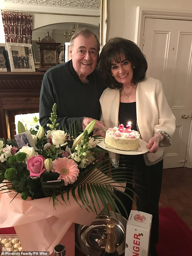 Lord Prescott and his loyal wife Pauline on his 82nd birthday in 2020. She stood by him for more than 60 years