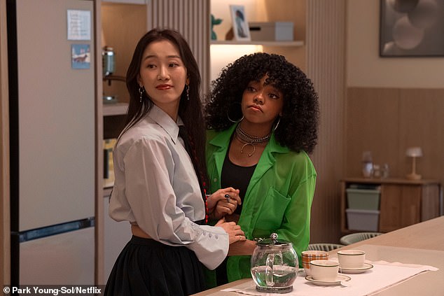 Gia Kim as Yuri Han and Regan Aliyah as Juliana Porter in the upcoming season of the To All The Boys I've Loved Before spin-off show