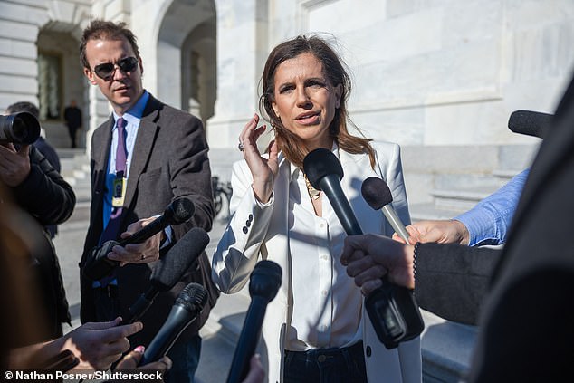 Nancy Mace shot back at a transgender activist after she confronted the Congresswoman over her campaign against allowing transgender women from using women's bathrooms