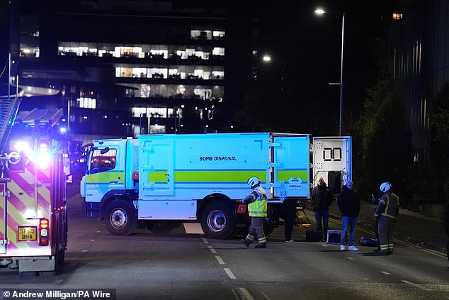 Another alleged bomb scare came at Glasgow's Buchanan Bus Station, where EOD officers were deployed to carry out a controlled explosion on Wednesday