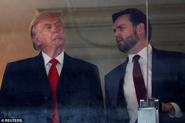 Donald Trump and Vice President-elect JD Vance attend the 125th Army-Navy football game