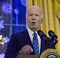 FILE - President Joe Biden speaks during a Hanukkah reception in the East Room of the White House in Washington, Monday, Dec. 16, 2024. (AP Photo/Rod Lamkey, Jr., File)