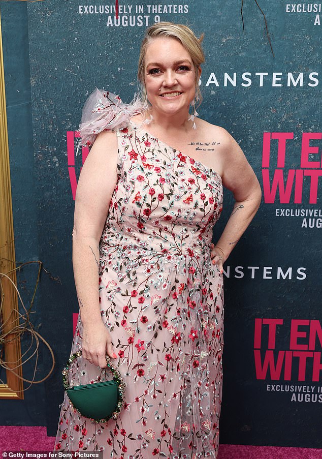 The author behind It Ends With Us - Colleen Hoover (pictured)-  is back under the spotlight following claims of sexual harassment on the set of her book's film adaptation. But the author, 45, is no stranger to controversy