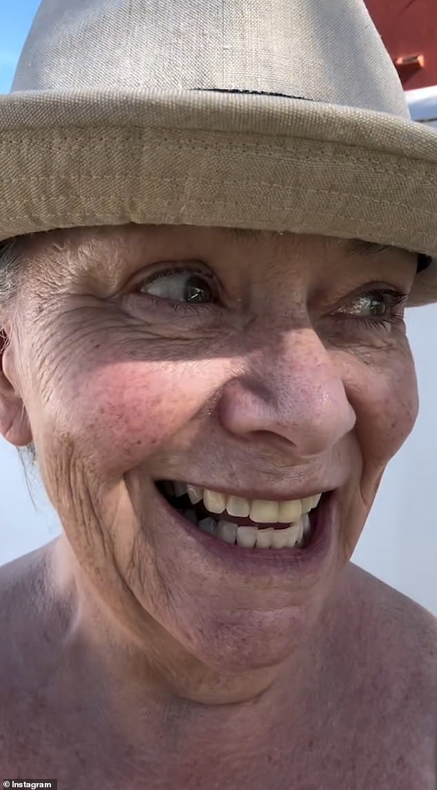 The comedy star, 67 - who hid their trademark locks under a hat and ditched their signature lipstick - recently took to Instagram to film themselves attempting to speak Spanish and Italian after jetting abroad for a sunny getaway