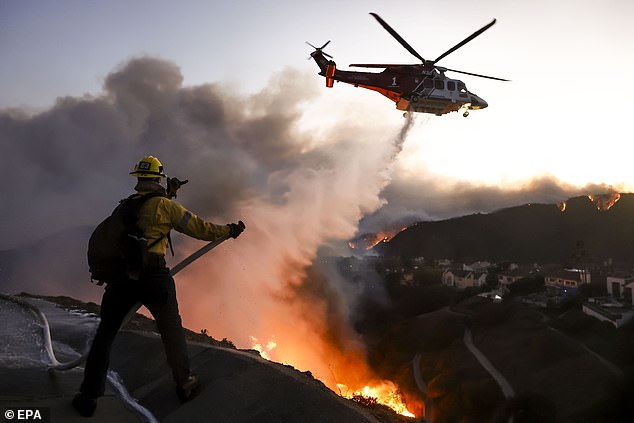 More than 100 firefighters and strike teams are now working to get the blaze under control