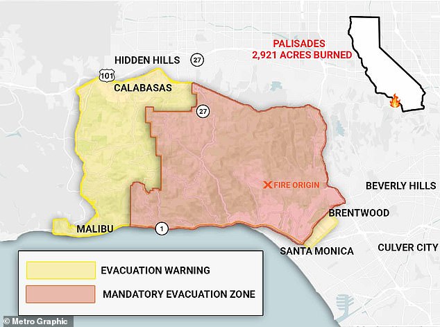 More than 30,000 people have since heeded the call to flee the City of Angels