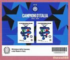 ITALIA 2024  INTER Campione d'Italia 2023 - 2024   FOGLIETTO con 2 FRANCOBOLLI