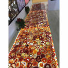 Natural Agate Geode Bar Counter Slab Top, Modern German Onyx Agate Table Tops