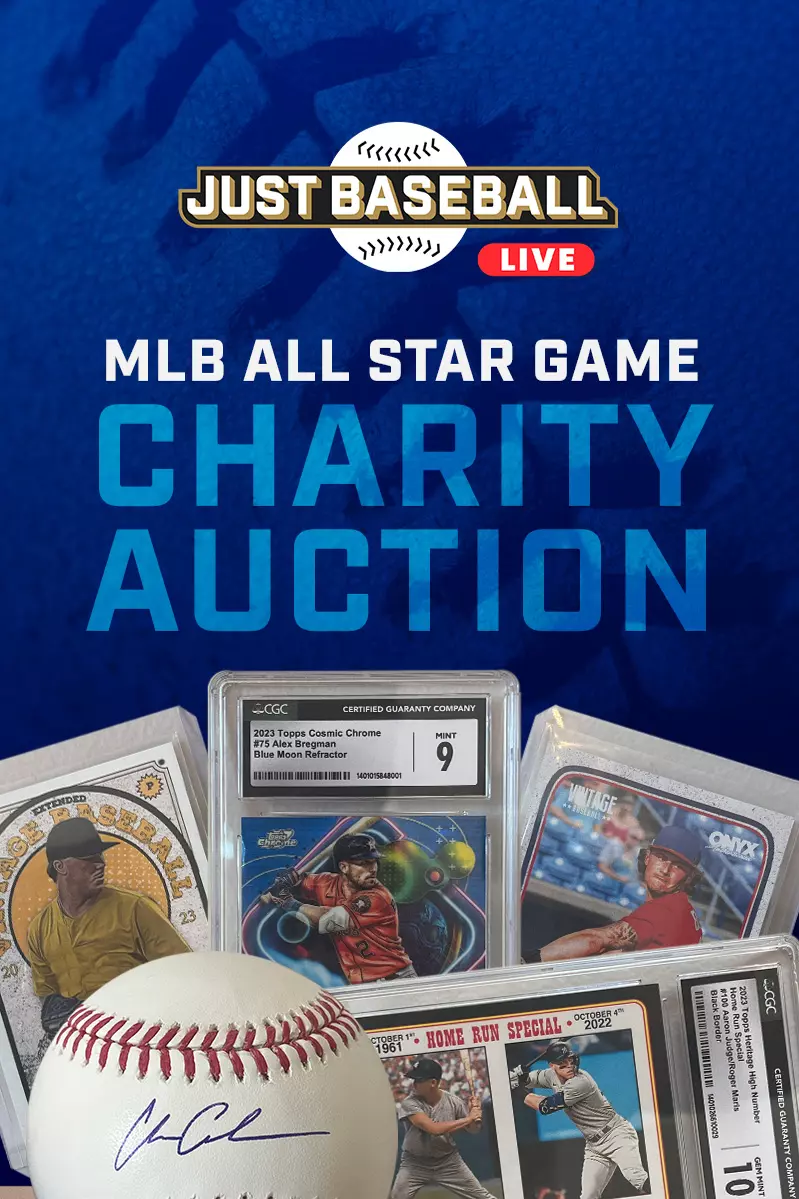 Just Baseball MLB ALL STAR GAME Charity Auction July 15th 5pm ET