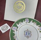 Assiette Buckingham Palace - the royal collection 1998 salon vert avec boite