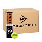 Cartone da 18 tubi Dunlop FORT CLAY Court - tubi da 4 palline da tennis ORIGINAL