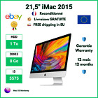 🥇✅ Apple iMac 2015 21,5"  1 To HDD 8 Go DDR3 Monterey - Parfait état ⭐⭐⭐⭐⭐