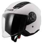 CASCO JET LS2 OF616 AIRFLOW II 2 BIANCO LUCIDO INTERNO REMOVIBILE PRESE D'ARIA