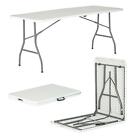 6ft Trestle Table - Pop-Up Portable Garden Camping Party Picnic Folding Desk