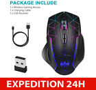 Souris gaming sans fil rechargeable LED gamer PC silencieuse ergonomique neuve