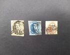 Belgium - 1851 - King Leopold I - watermarked "LL" - very fine used stamps