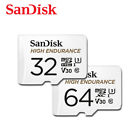 SanDisk 32GB 64GB 128GB High Endurance MicroSD Card 4K for Security / Dash Cam