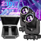 2x 230W LED Beam Moving Head 16+8 Prisma 17 Gobos DMX dj Lichteffekt Flightcase