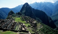 Stunning view of Machu Picchu in Peru, South America.