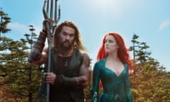 Jason Momoa and Amber Heard in Aquaman.