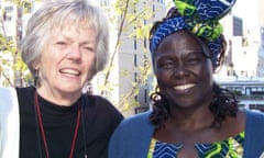 Margaret Snyder, left, in 2006 with Nobel peace laureate Wangari Maathai, whose Green Belt Movement was one of the first programmes to receive UN funding via Unifem