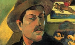 Detail of Self-Portrait by Paul Gauguin, 1893.