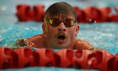 Adam Peaty competing in Edinburgh earlier in March.