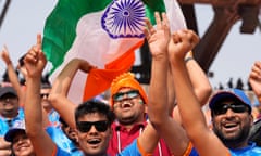 Indian cricket fans before the start of the World Cup final in Ahmedabad in November