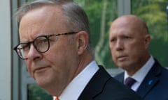 The prime minister, Anthony Albanese, says Peter Dutton’s refusal to commit the Coalition to any 2030 emissions reduction target before the next election proved he was not serious about governing.