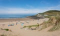 Croyde Beach, Croyde, Devon, in England, United Kingdom.