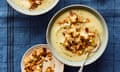 Georgina Hayden’s celeriac soup with almond pangrattato.