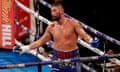 Tony Bellew celebrates after stopping David Haye in the fifth-round.