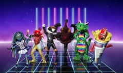 Alien, Robin, Badger, Swan, Dragon, Sausage, some of the stars of The Masked Singer