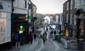 People stroll through the streets of Durham in County Durham.