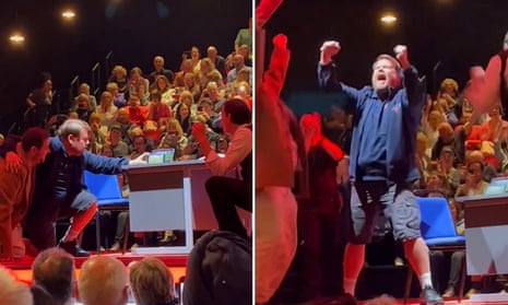 James Corden delays play to watch Euros penalty shootout with audience 