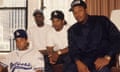 NWA in New York in 1991 (left to right) DJ Yella, MC Ren, Eazy-E and Dr Dre