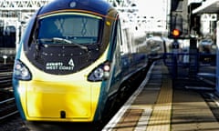 An Avanti West Coast train leaving London's Euston station 