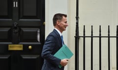 The chancellor leaving Downing Street for the House of Commons last Wednesday.