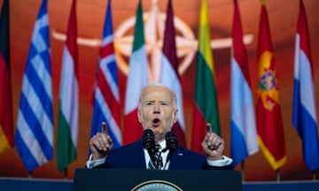 Joe Biden<br>President Joe Biden delivers remarks on the 75th anniversary of NATO at the Andrew W. Mellon Auditorium, Tuesday, July 9, 2024, in Washington. (AP Photo/Evan Vucci)